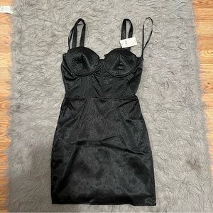 New Windsor black rhinestone dress small